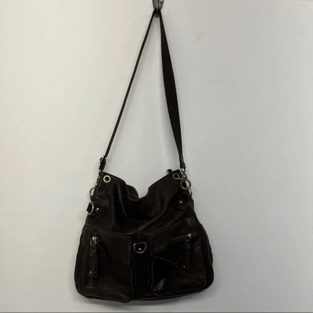 Chocolat Blu Brown‎ Leather Purse Bag